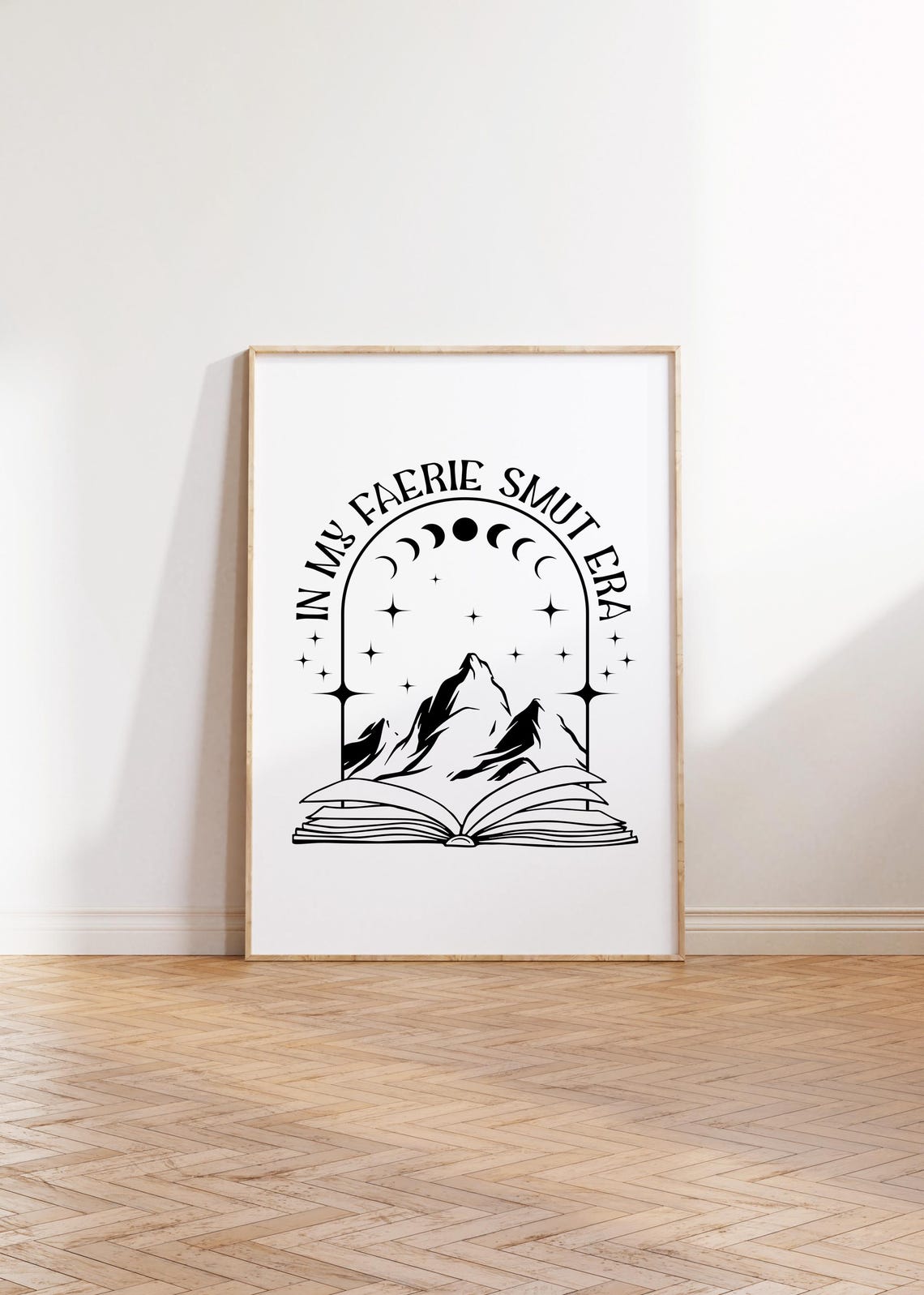 In My Faerie Smut Era Celestial Mountain Book Lover Arch Poster - Image 3