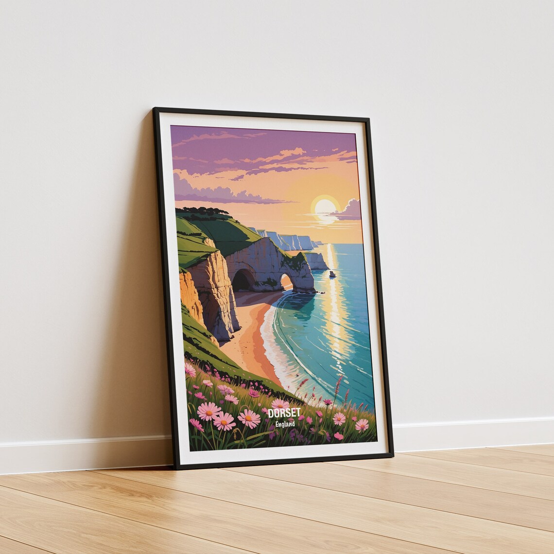 Dorset Durdle Door Arch Sunset Jurassic Coast England Poster - Image 5