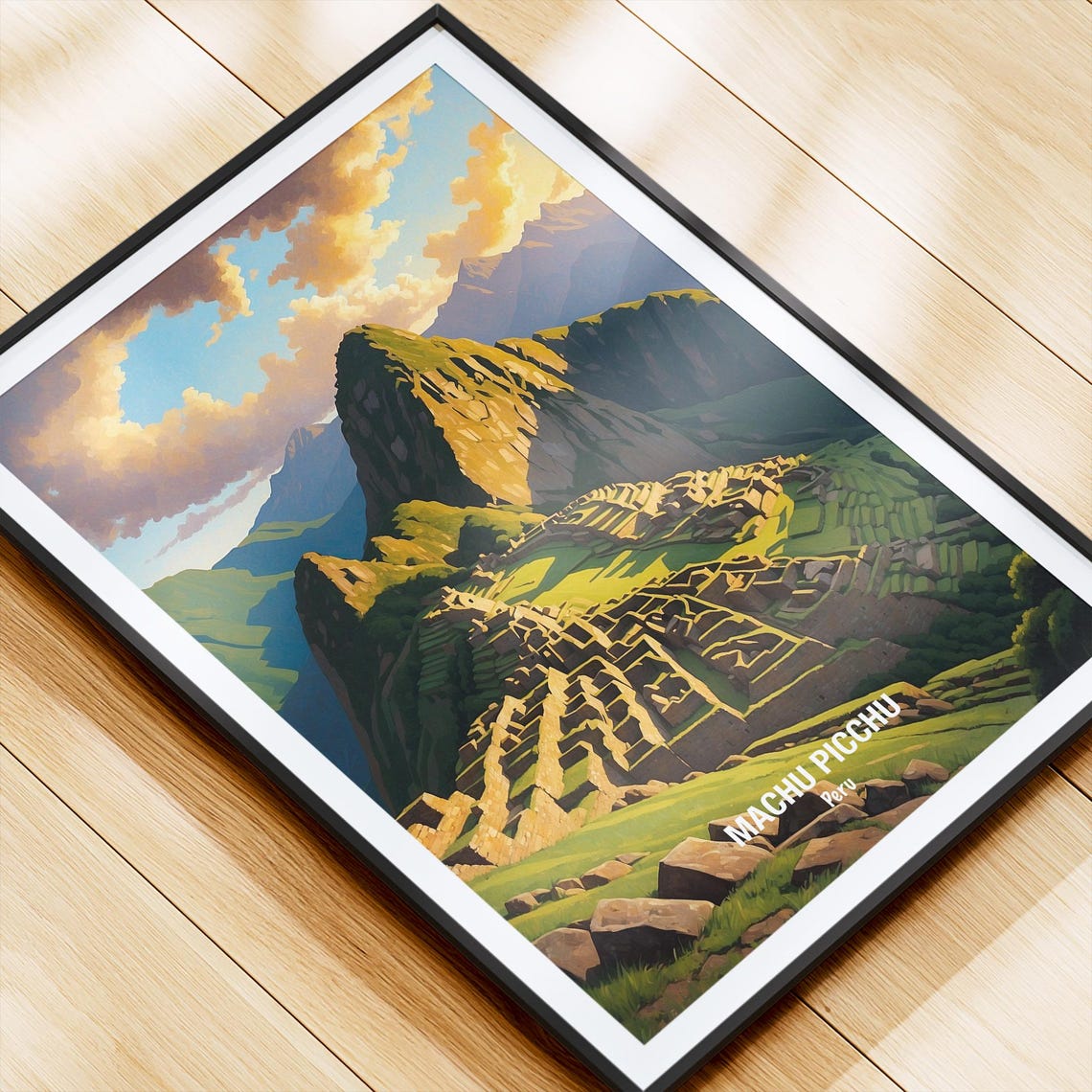 Machu Picchu Peru Golden Sunset Over The Ancient Citadel Poster - Image 4