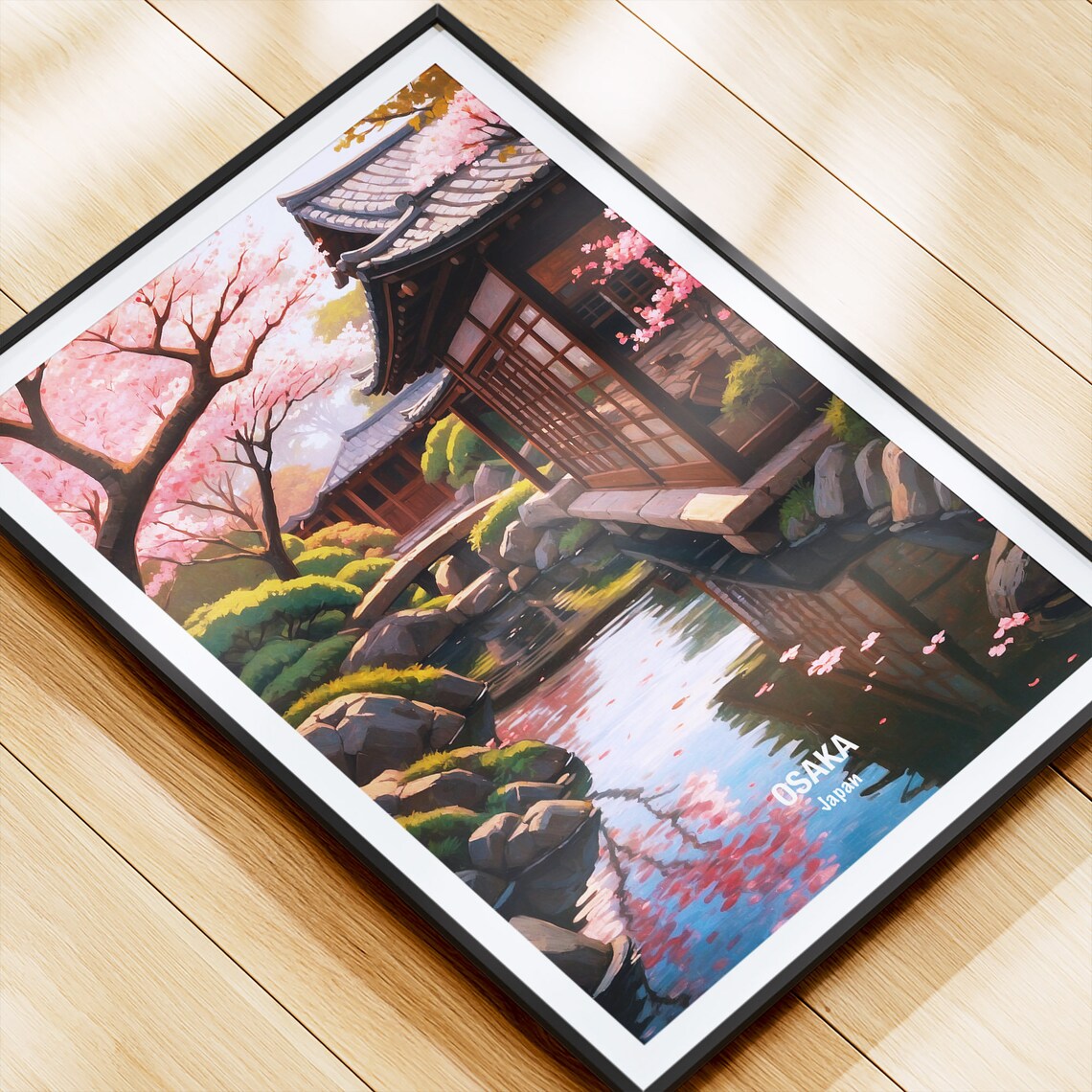 Osaka Japan Travel Poster Osaka Skyline Print Japanese Culture Art Gift For Travelers Home Decor Wall Art Travel Lover Gift - Image 4