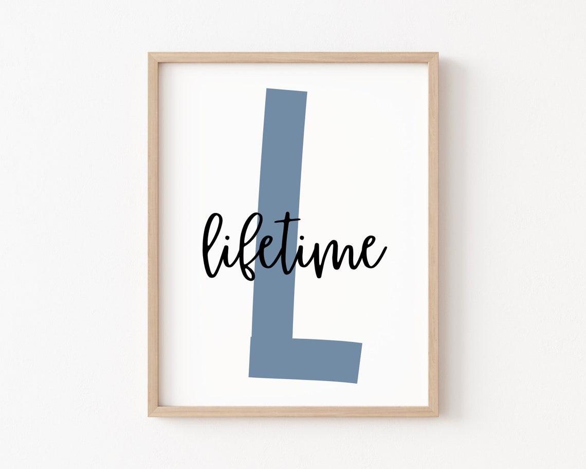 Where Letter P Initial Sage Green Script Nursery Kids Poster - Image 2
