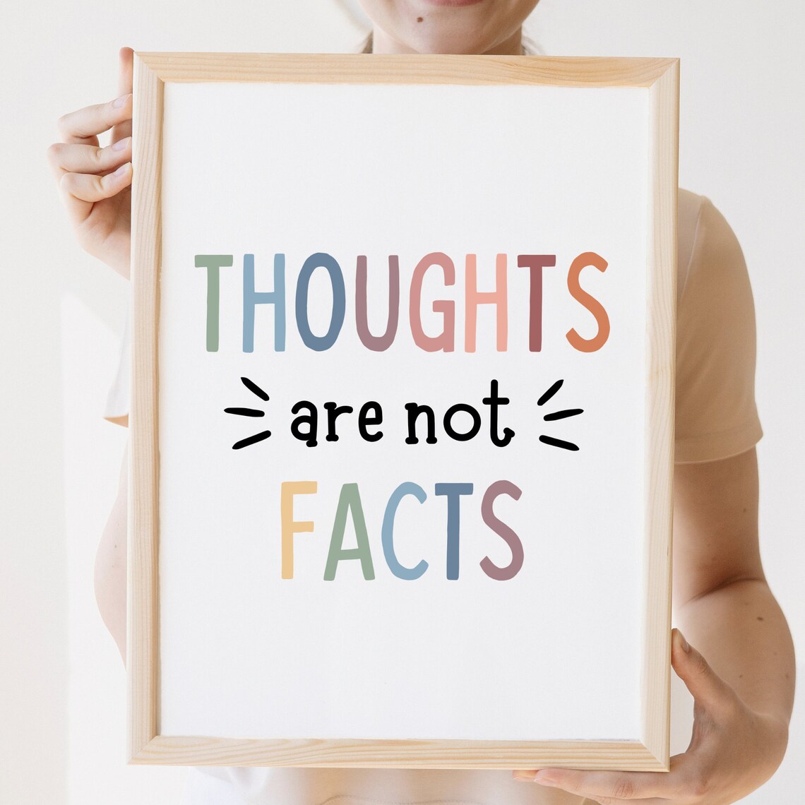 Thoughts Are Not Facts Poster, Growth Mindset - Image 2