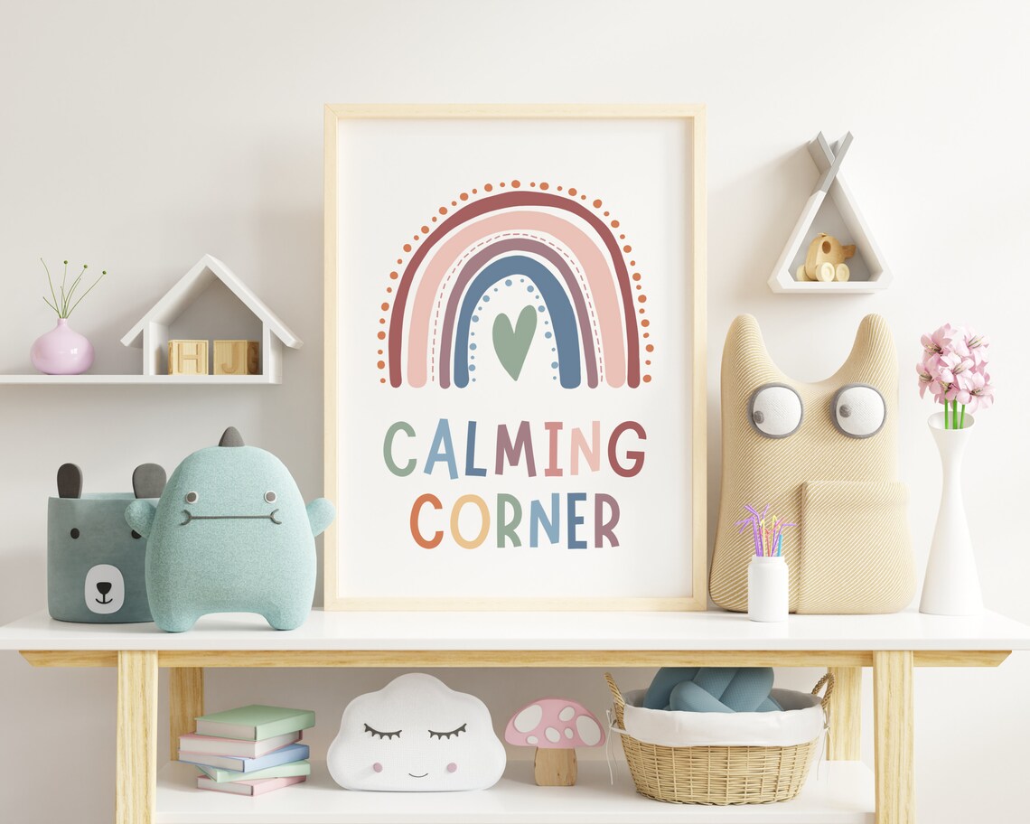 Calming Corner Sign Boho Classroom Decor Art Print - Image 2