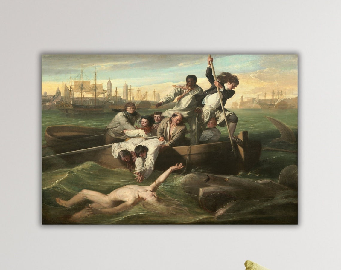 John Singleton Copley Watson And The Shark 1778 Rescue Poster