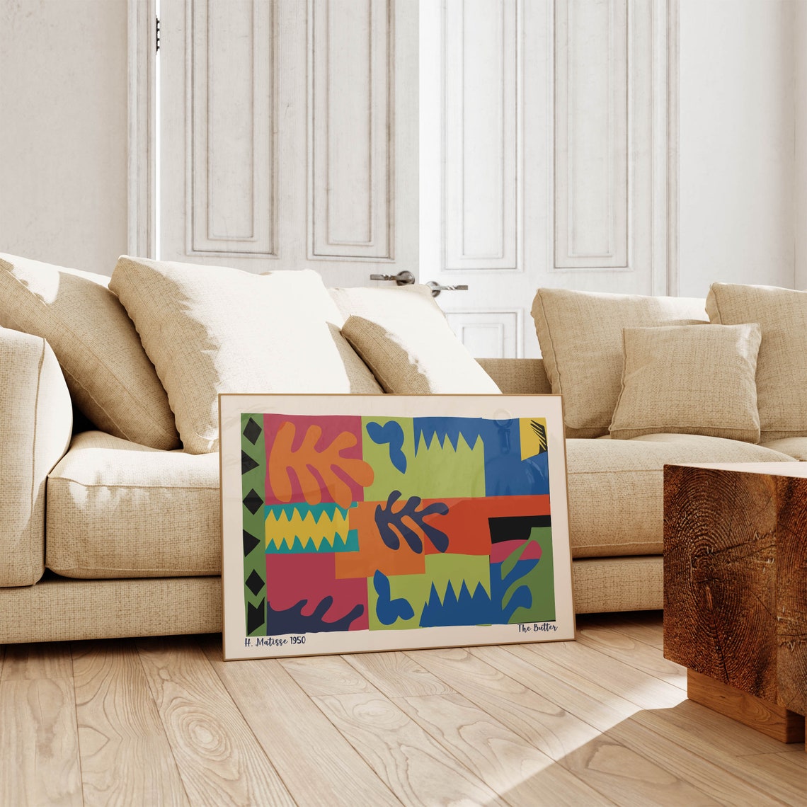 Henri Matisse Print The Butter Mid Century Modern Wall Art Abstract Poster 1950 - Image 3