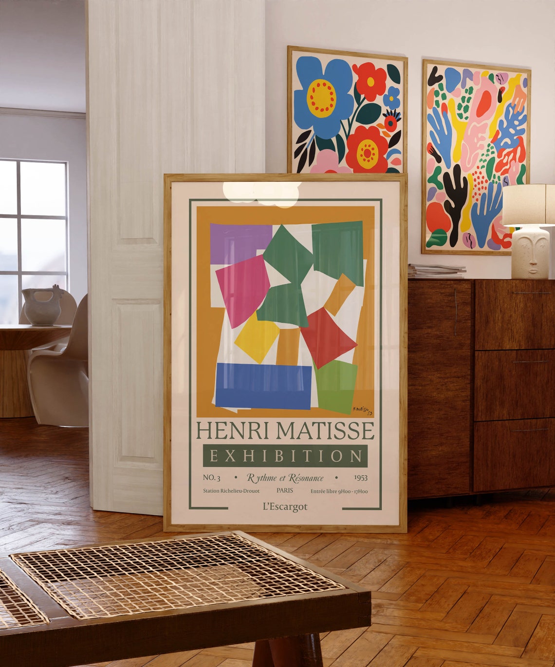 Henri Matisse L'Escargot 1953 Paris Exhibition Snail Cutouts Poster - Image 3