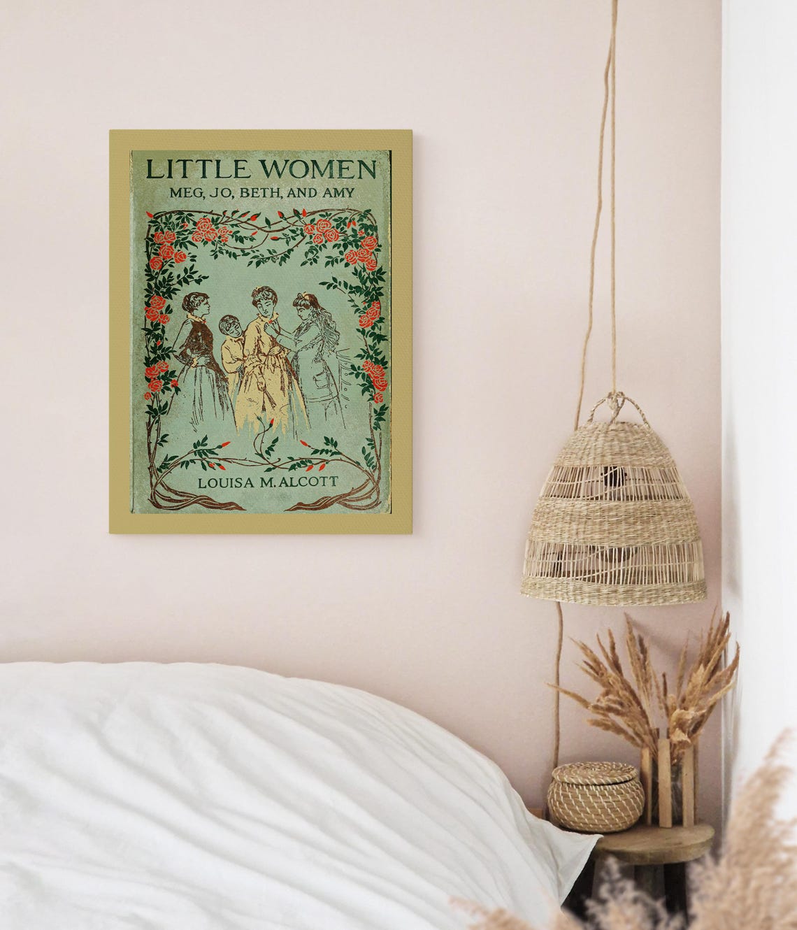 Little Women Meg Jo Beth And Amy Classic Book Cover Art Poster - Image 2