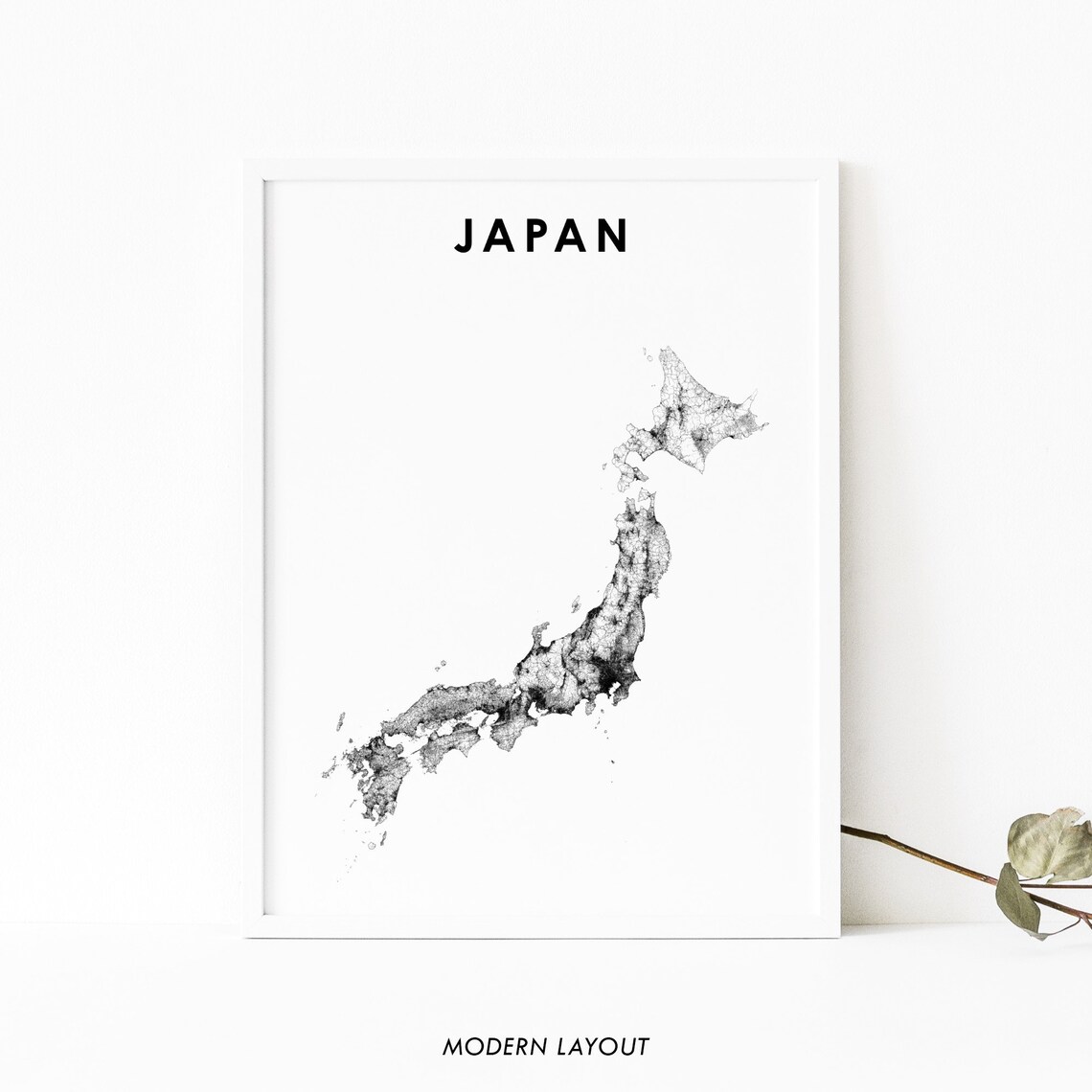 Japan Map Poster, Tokyo Nursery Room Decor