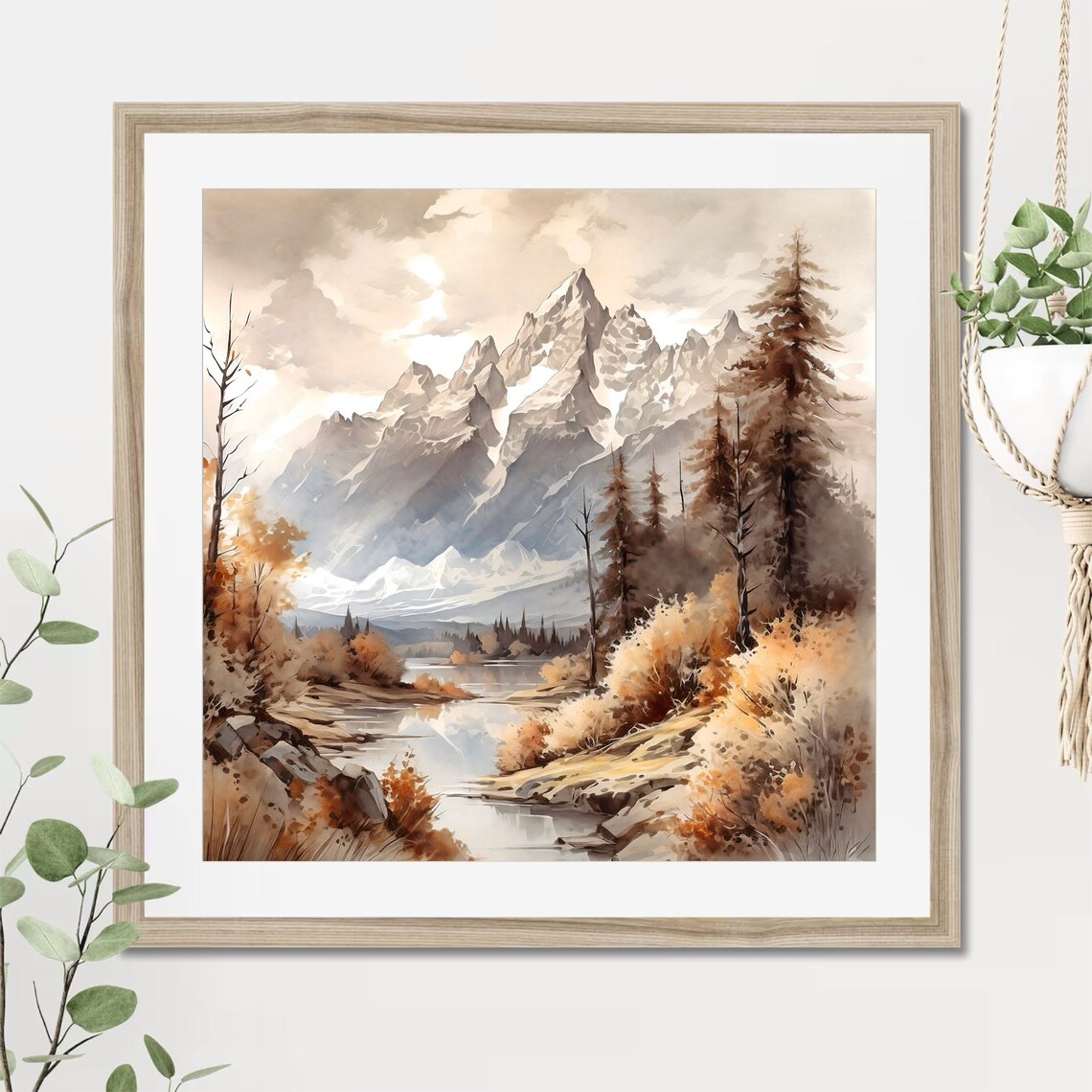 Grand Teton National Park Travel Poster, Wall Art - Image 2