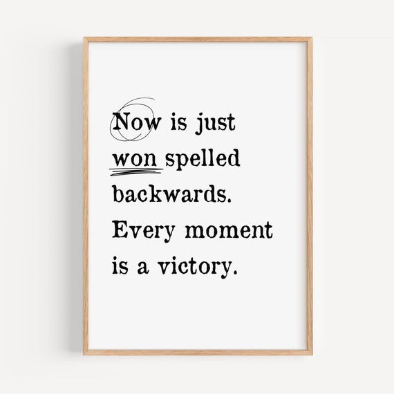 Thoughtprovoking Quote Print Word Play Poster Growth Mindset Wall Art Motivational Modern Typography Home Decor