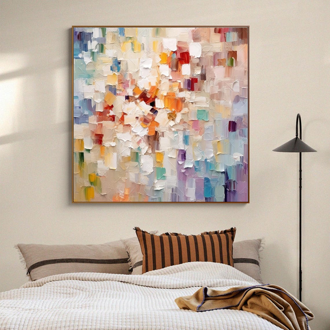 Dreamy Pastel Abstract Blocks in a Soft Modern Texture Poster - Image 3