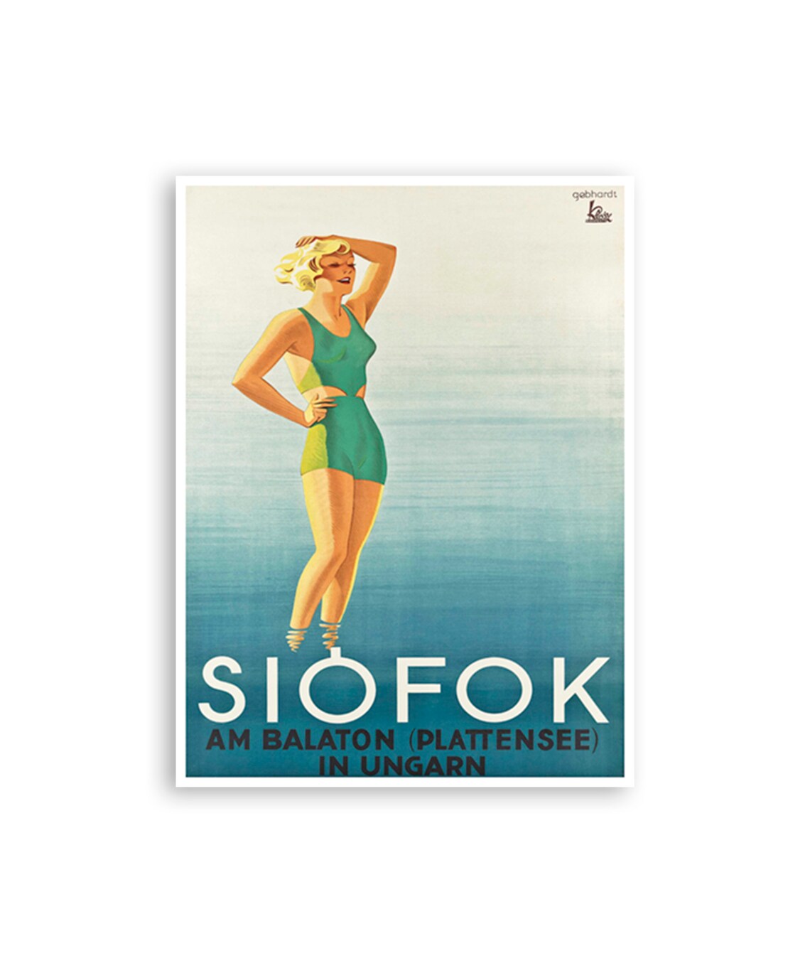 Lake Balaton Siofok Hungary Travel Poster