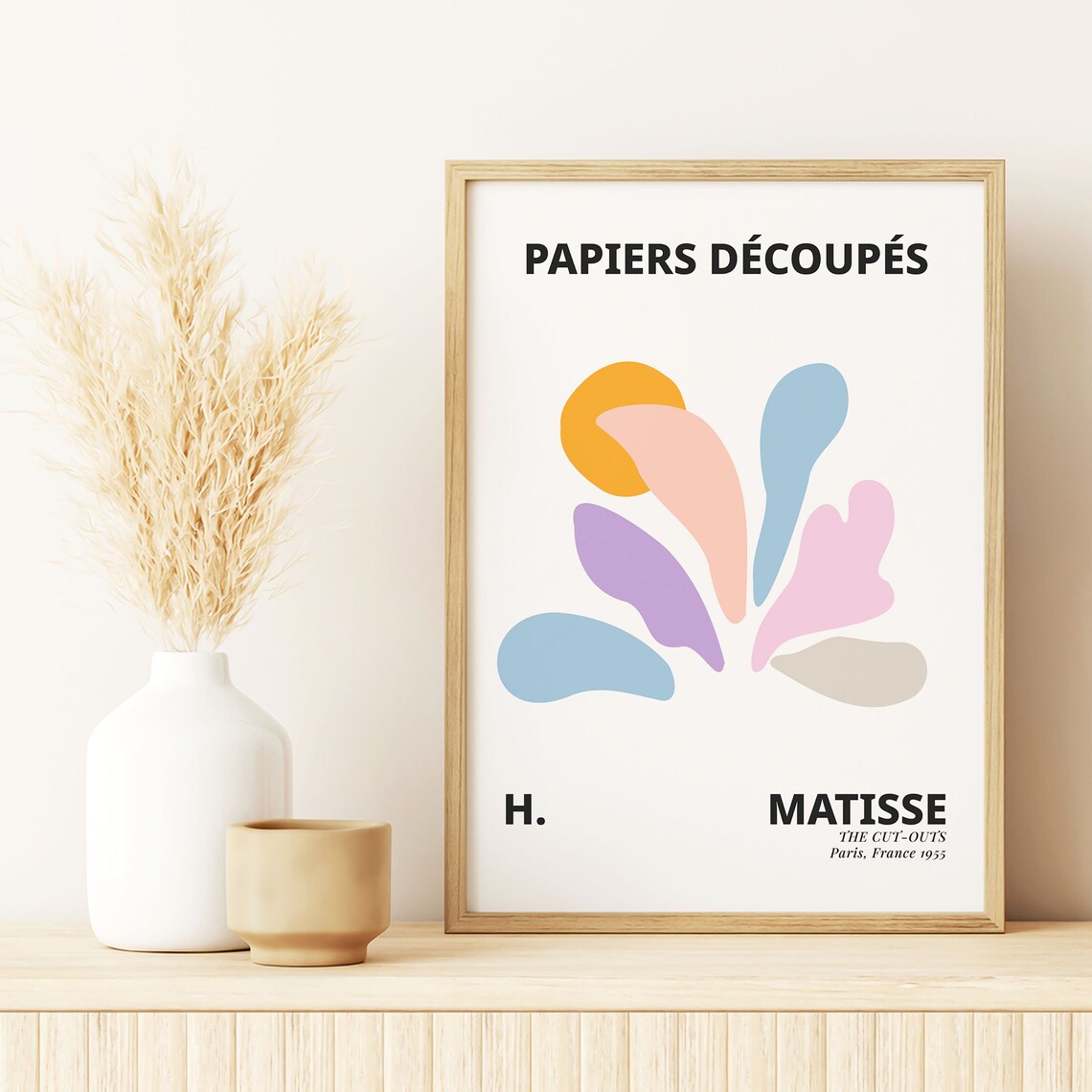 Henri Matisse The Cut Outs Pastel Leaf Shapes Colorful Art Poster - Image 5