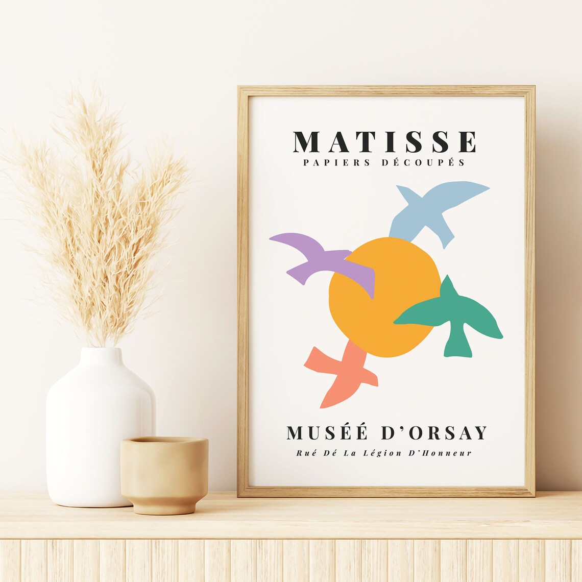 Matisse Pastel Birds Orange Sun Musee Orsay Exhibition Poster - Image 5