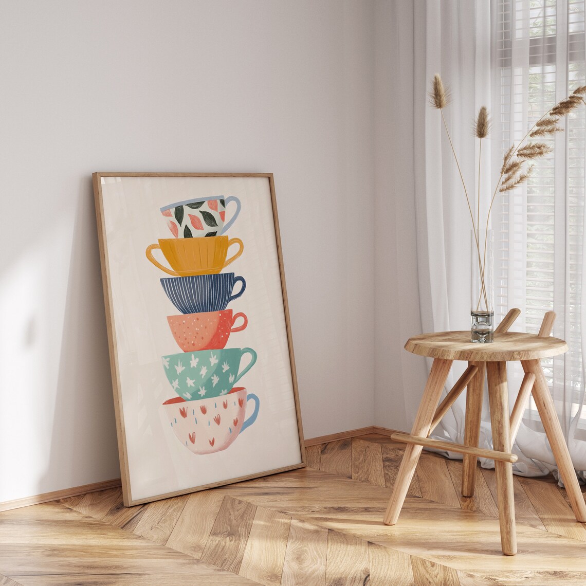 Coffee Cup Painting Kitchen Decor Art Print - Image 3