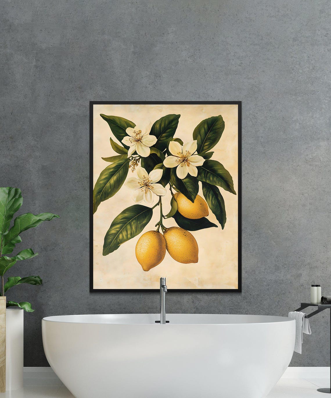 Trendy Lemon Wall Art Kitchen Decor Fruit Home Print For Your Space - Image 4