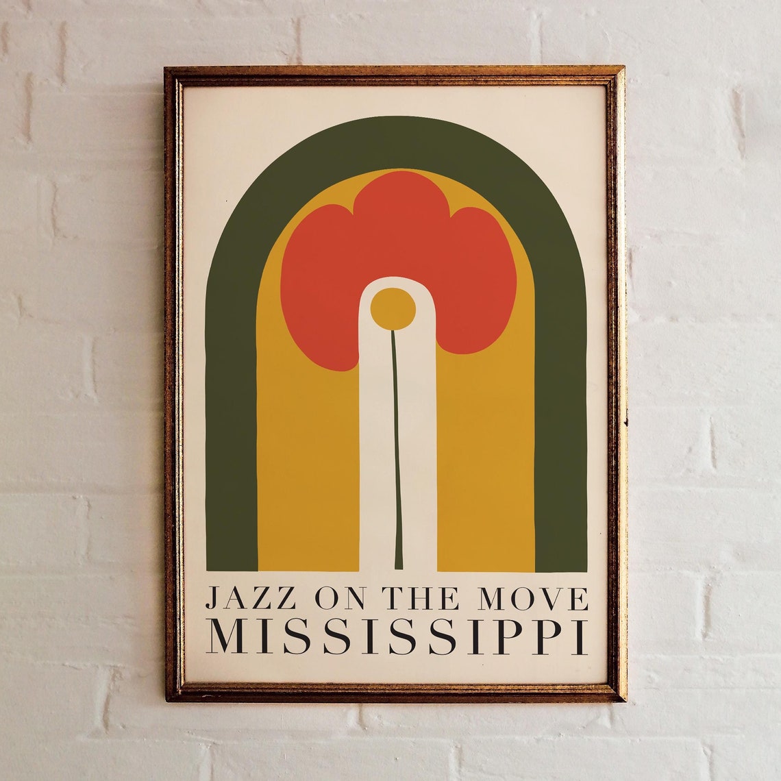Jazz On The Movie Mississippi Jazz Music Festival Poster Retro Music Art Print 70s Music Poster Jazz Festival Wall Art Airbnb Wall Decor