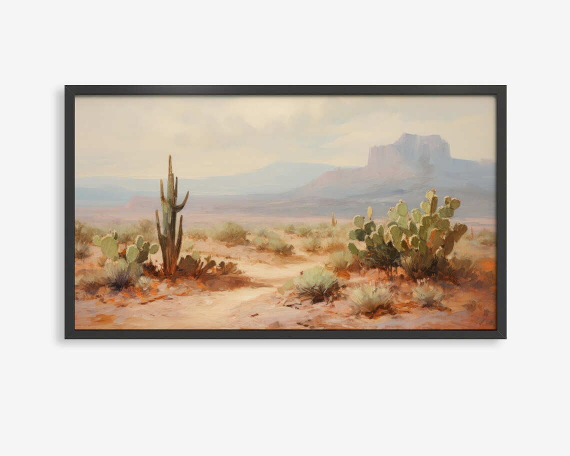 Arizona Desert Travel Poster, Desert Landscape