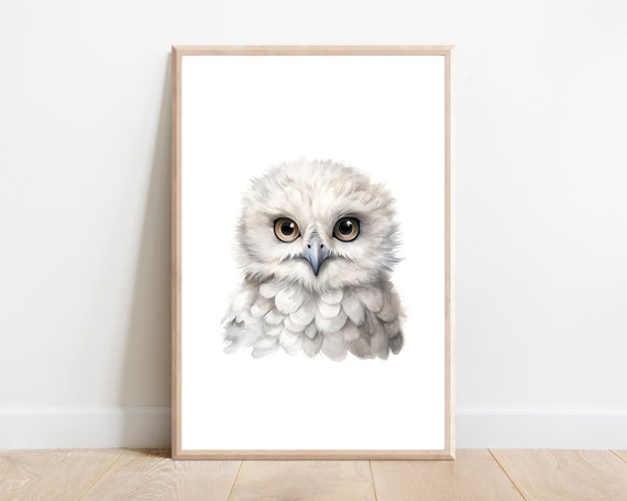 Snowy Owl Nursery Print Arctic Animal Nursery Decor Animal Print Nursery Wall Art Snowy Owl Wall Art Snowy Owl Nursery Decor
