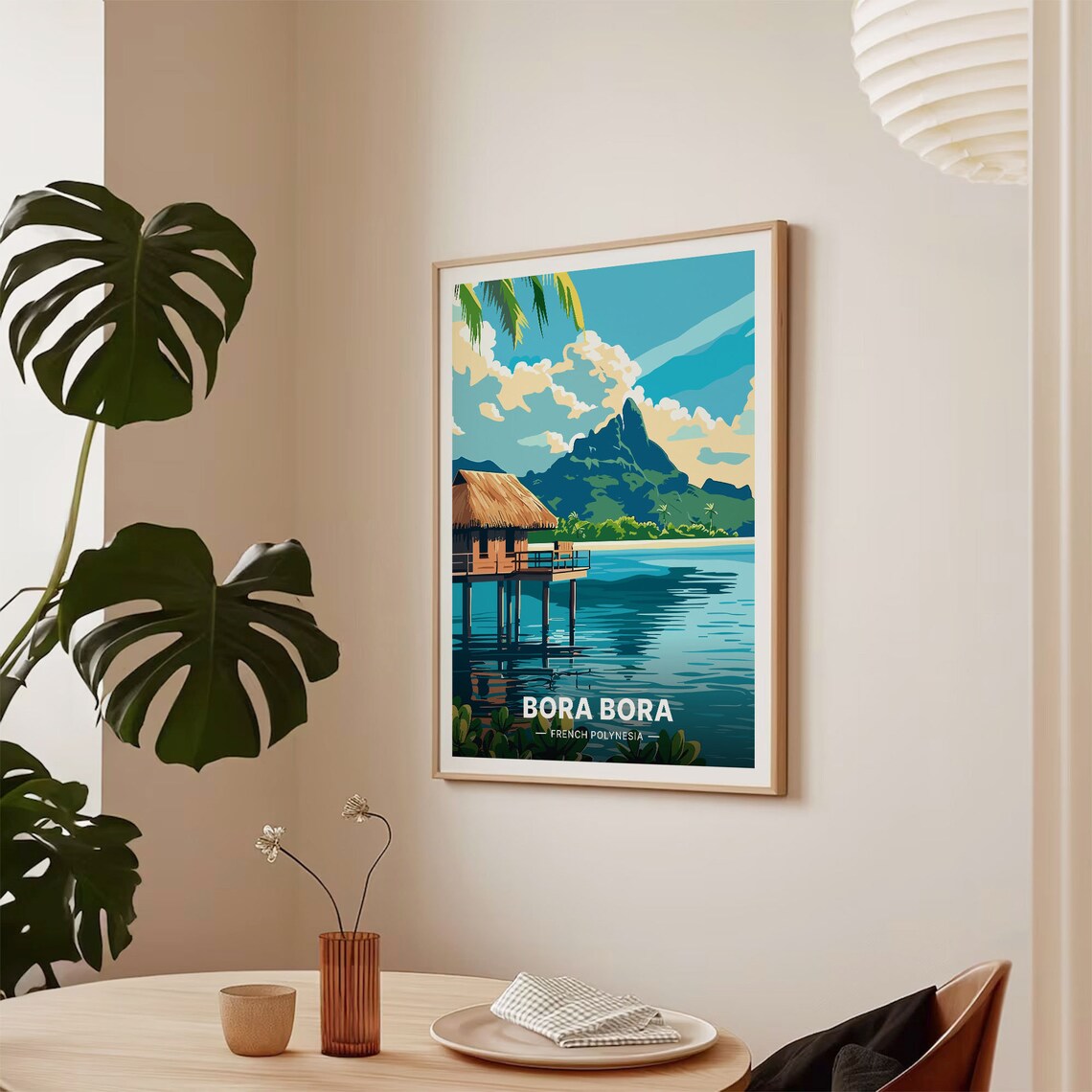 Bora Bora French Polynesia Travel Poster, Travel Poster - Image 2