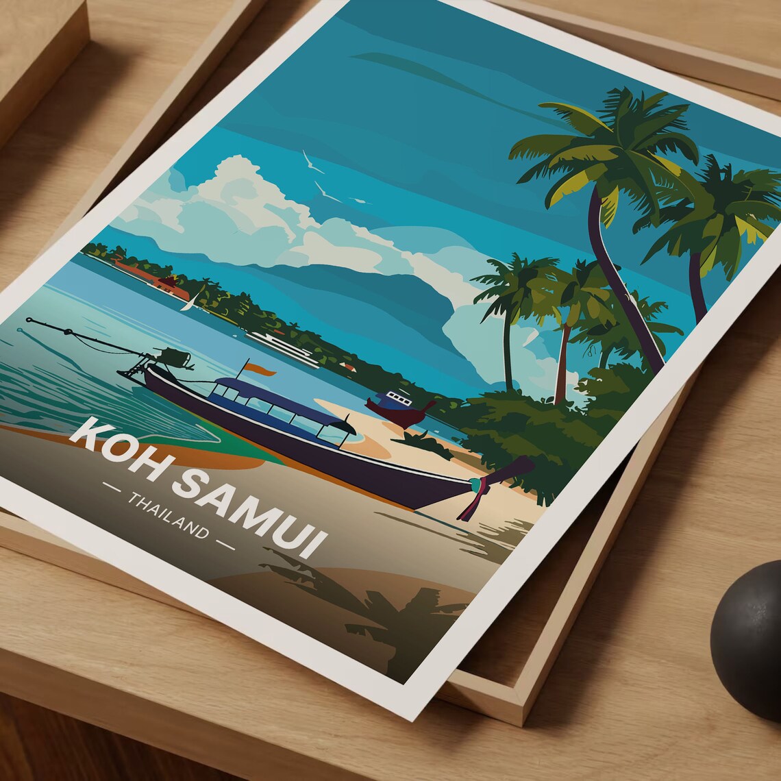 Koh Samui Exotic Destination Travel Poster - Image 3