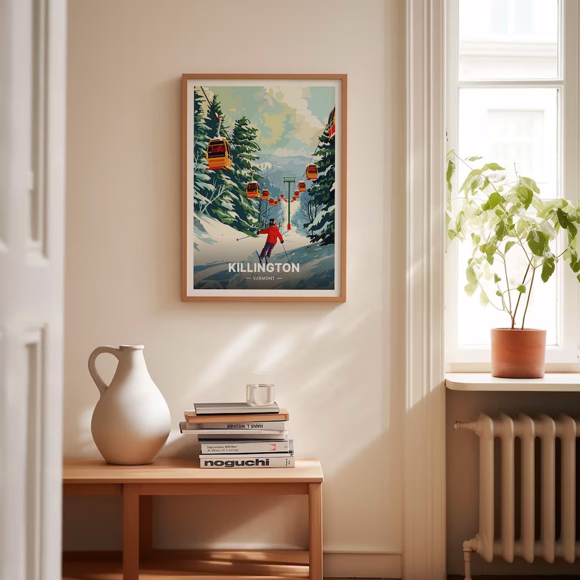 Killington Ski Resort Retro Travel Poster, Vermont - Image 4