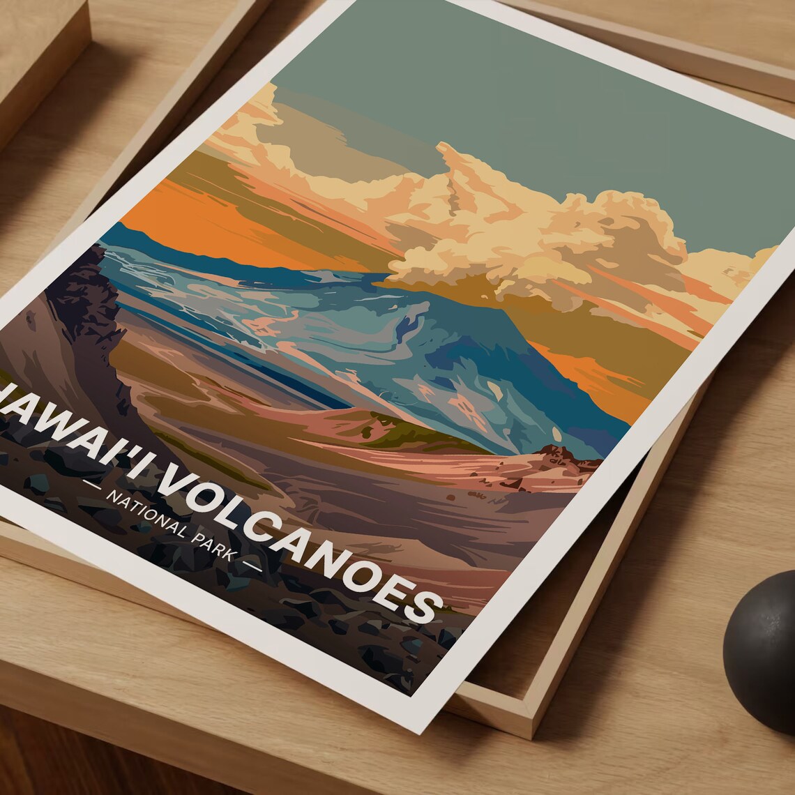 Hawaii Volcanoes National Park Travel Poster, Nature Inspired - Image 3