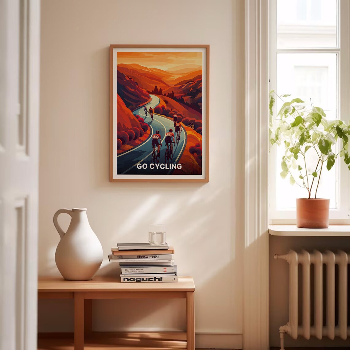 Cycling Adventure Travel Poster, Vintage Style - Image 4