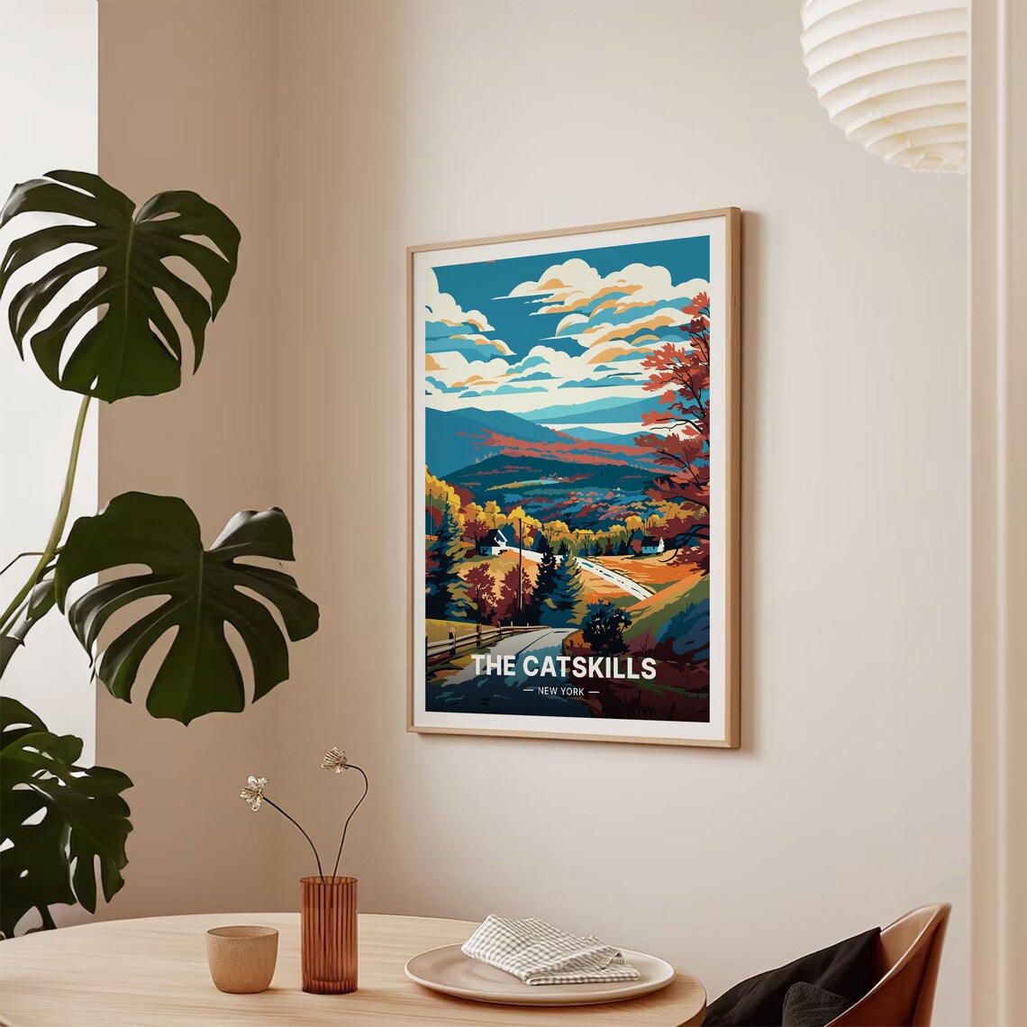 Catskills Travel Poster, New York State Landscape - Image 2