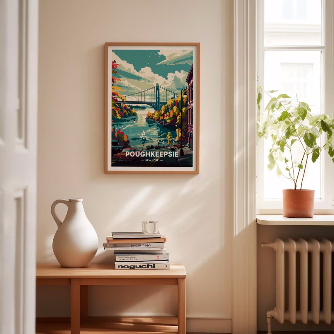 Poughkeepsie Travel Poster, New York State Art Print - Image 4