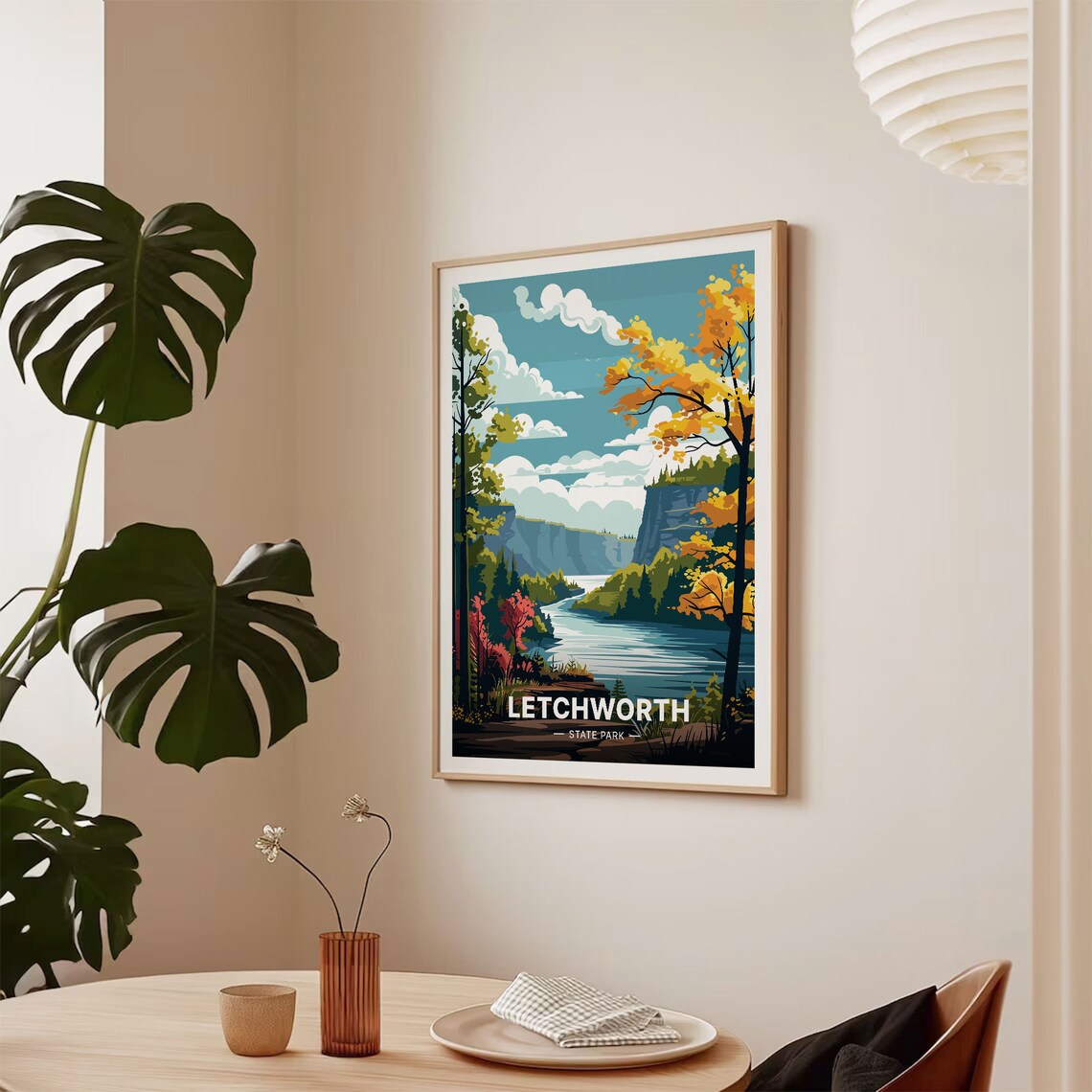 Letchworth State Park New York Travel Poster - Image 2
