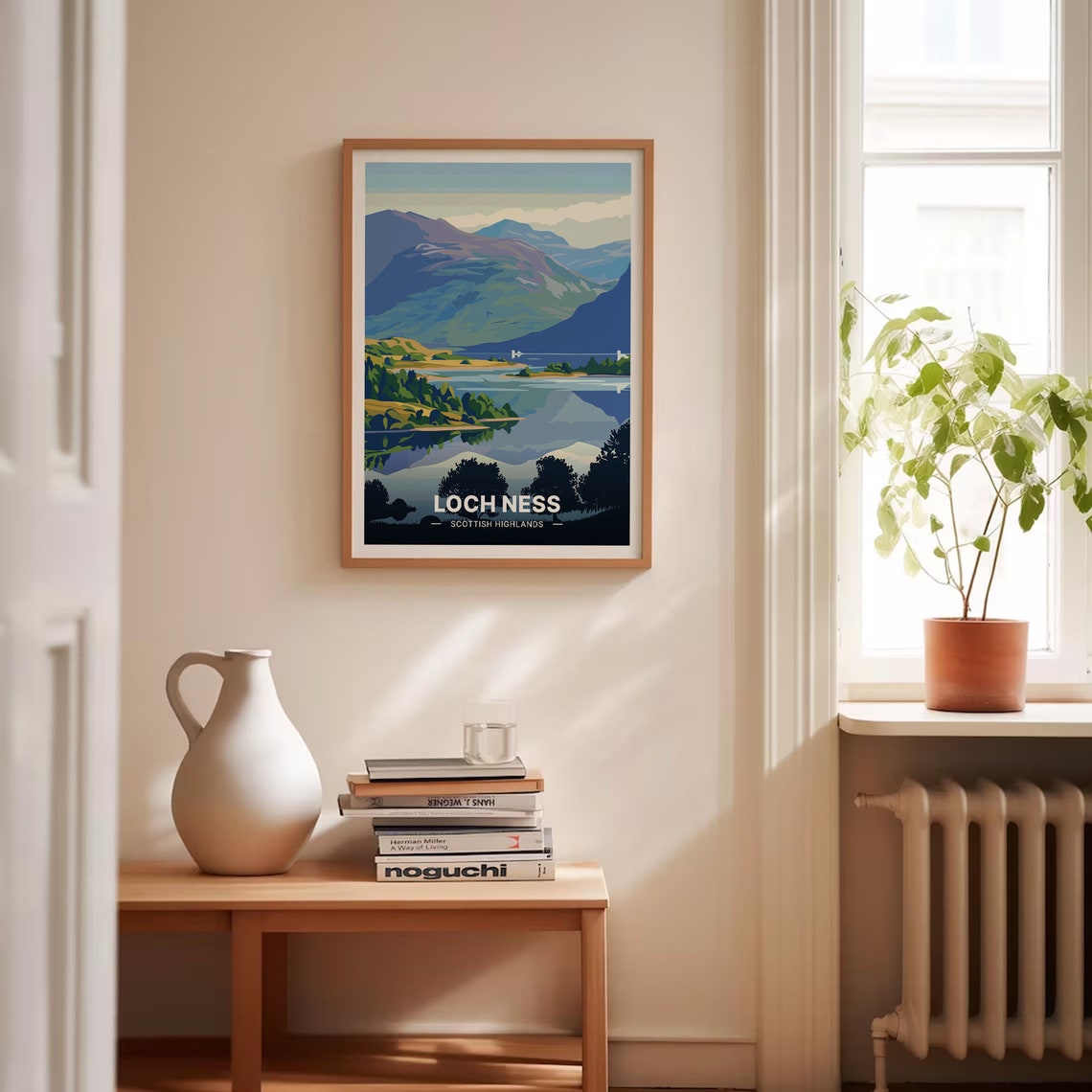 Loch Ness Scottish Highlands Mirror Lake Castle Ruin Scene Poster - Image 4