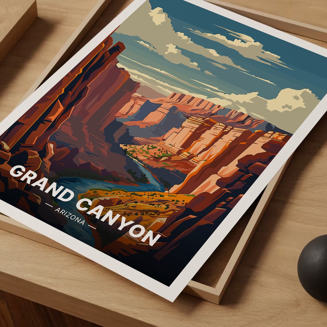 Grand Canyon Travel Poster, Inspirational Landscape Art - Image 3