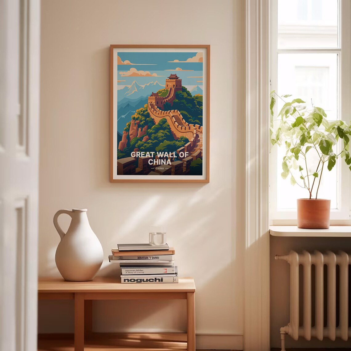 Great Wall Of China Mountain Watchtowers Landmark Travel Poster Art - Image 4