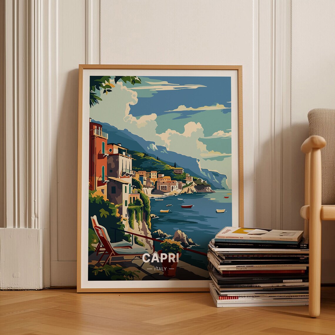 Capri Italy Vintage Travel Poster Art Print