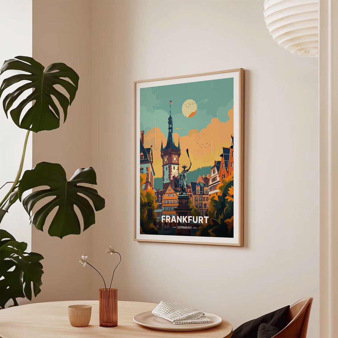 Frankfurt Travel Poster, Germany Cityscape Wall Art - Image 2