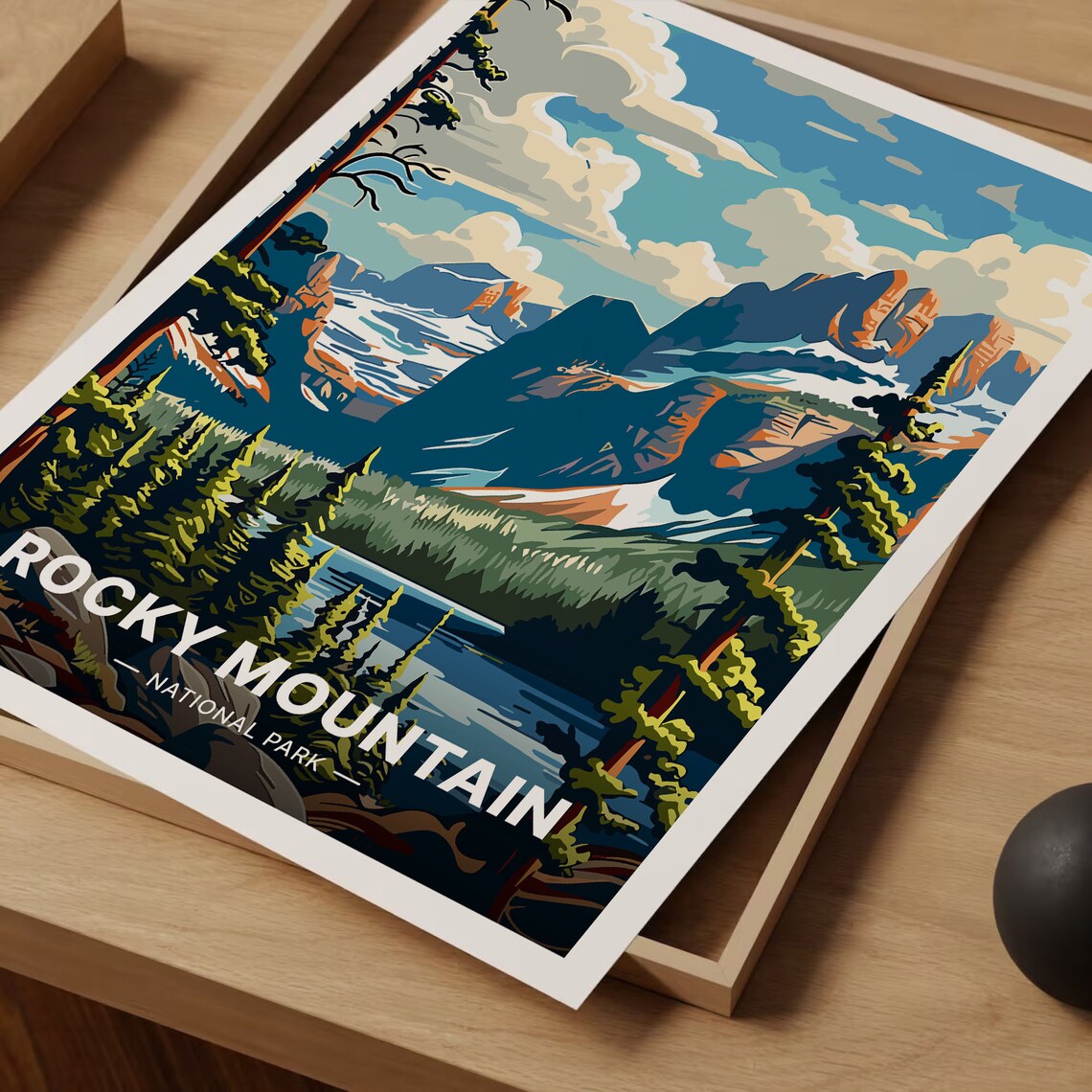 Rocky Mountain National Park Home Office Travel Poster - Image 3