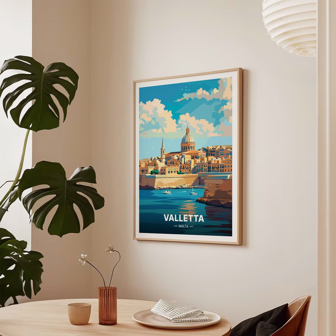 Valletta Malta Travel Poster, Europe Wall Art - Image 2