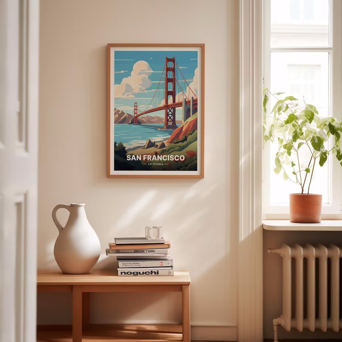 San Francisco Golden Gate Bridge Cityscape Poster - Image 4