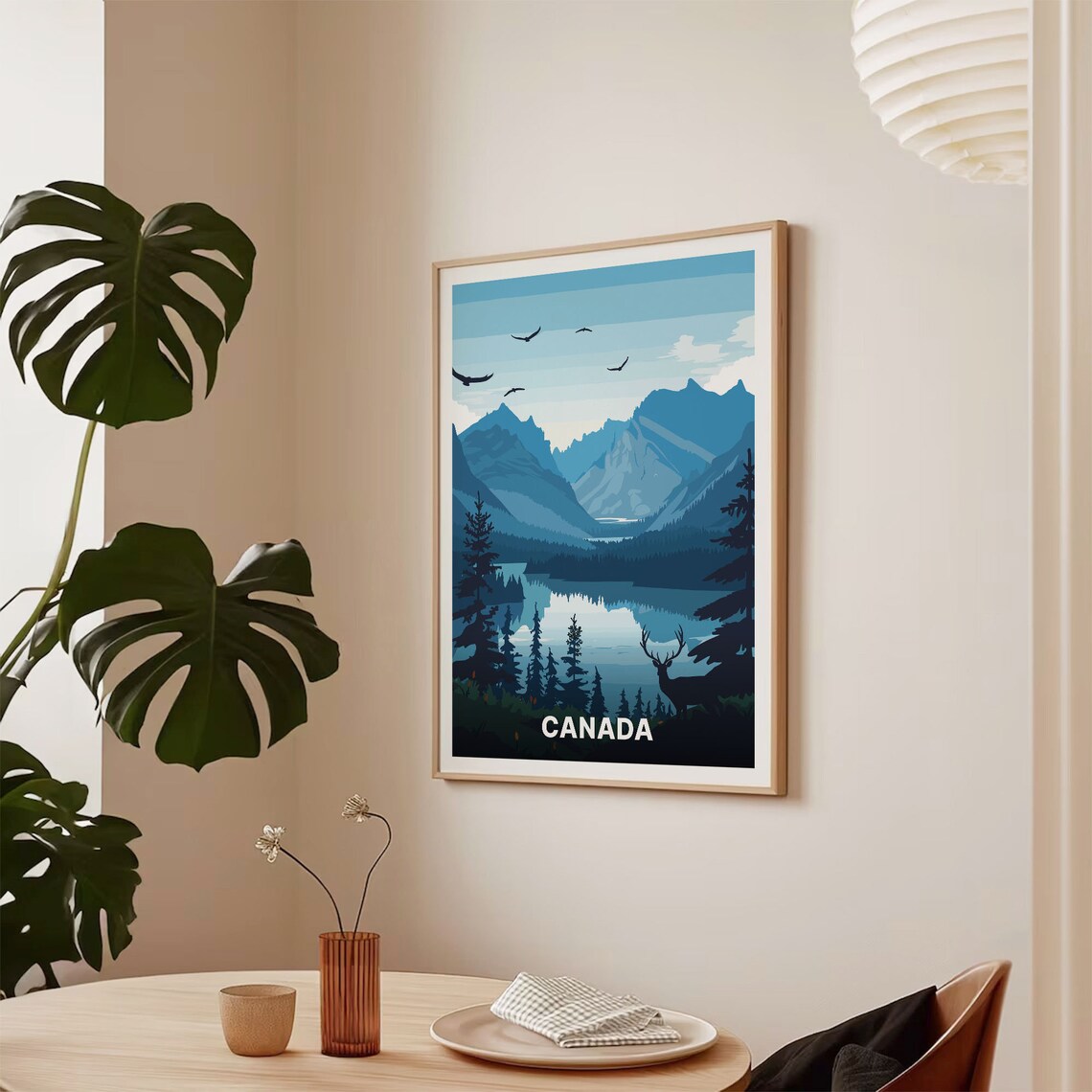 Canada Minimalist Travel Poster, Wall Art Print - Image 2