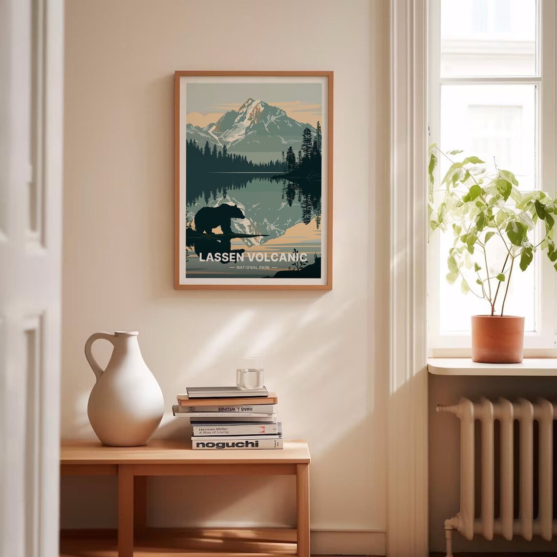 Lassen Volcanic National Park Bear Travel Poster - Image 4