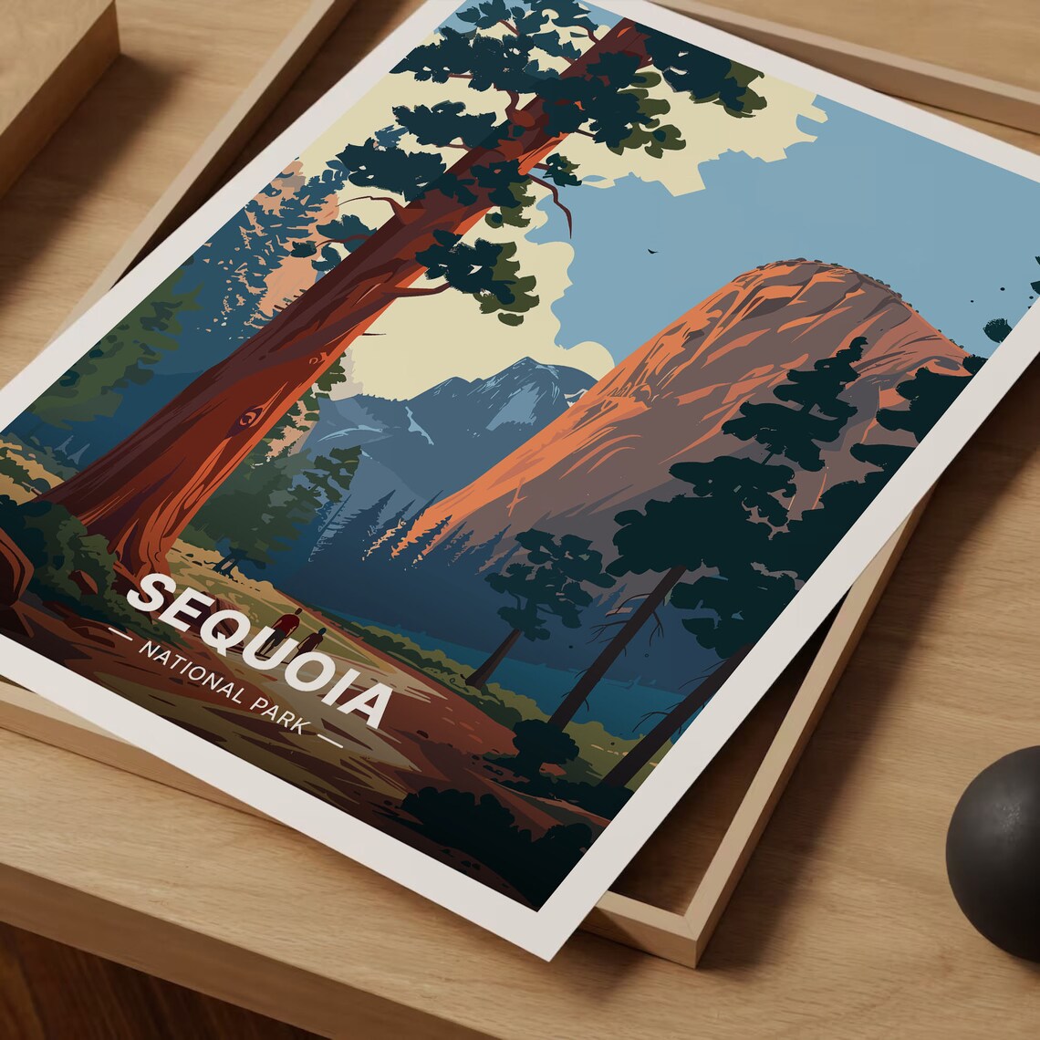 Sequoia National Park Vintage Travel Poster - Image 3
