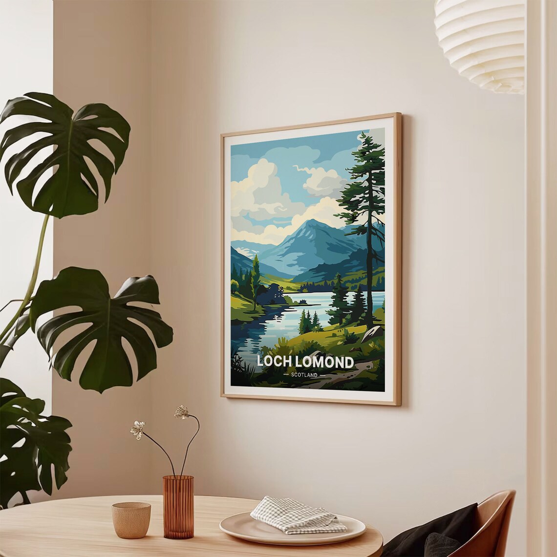 Loch Lomond Scotland Landscape Travel Poster - Image 2