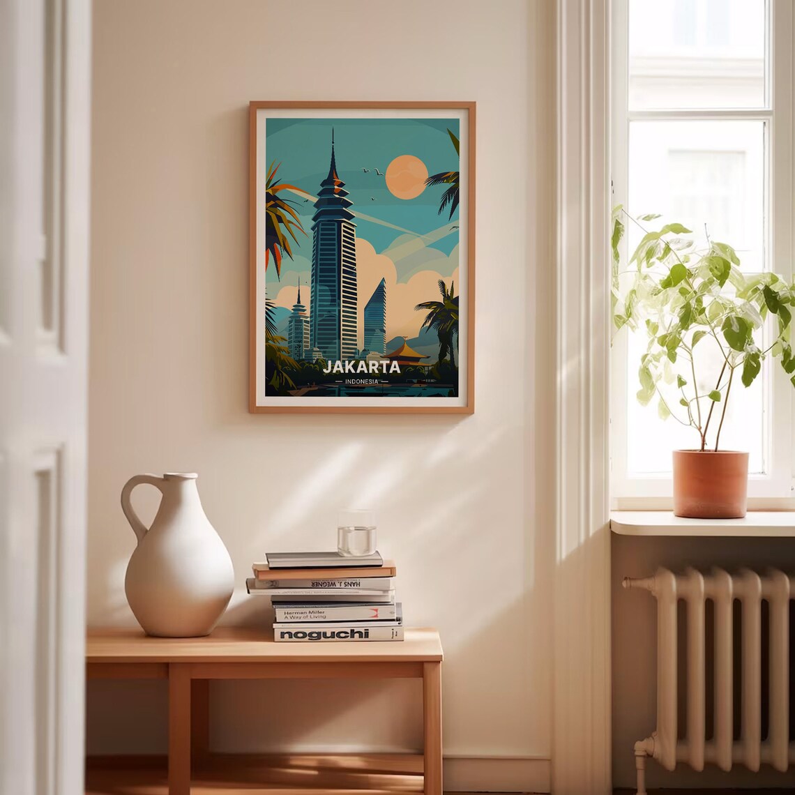 Jakarta Indonesia Travel Poster, Java Island Art - Image 4