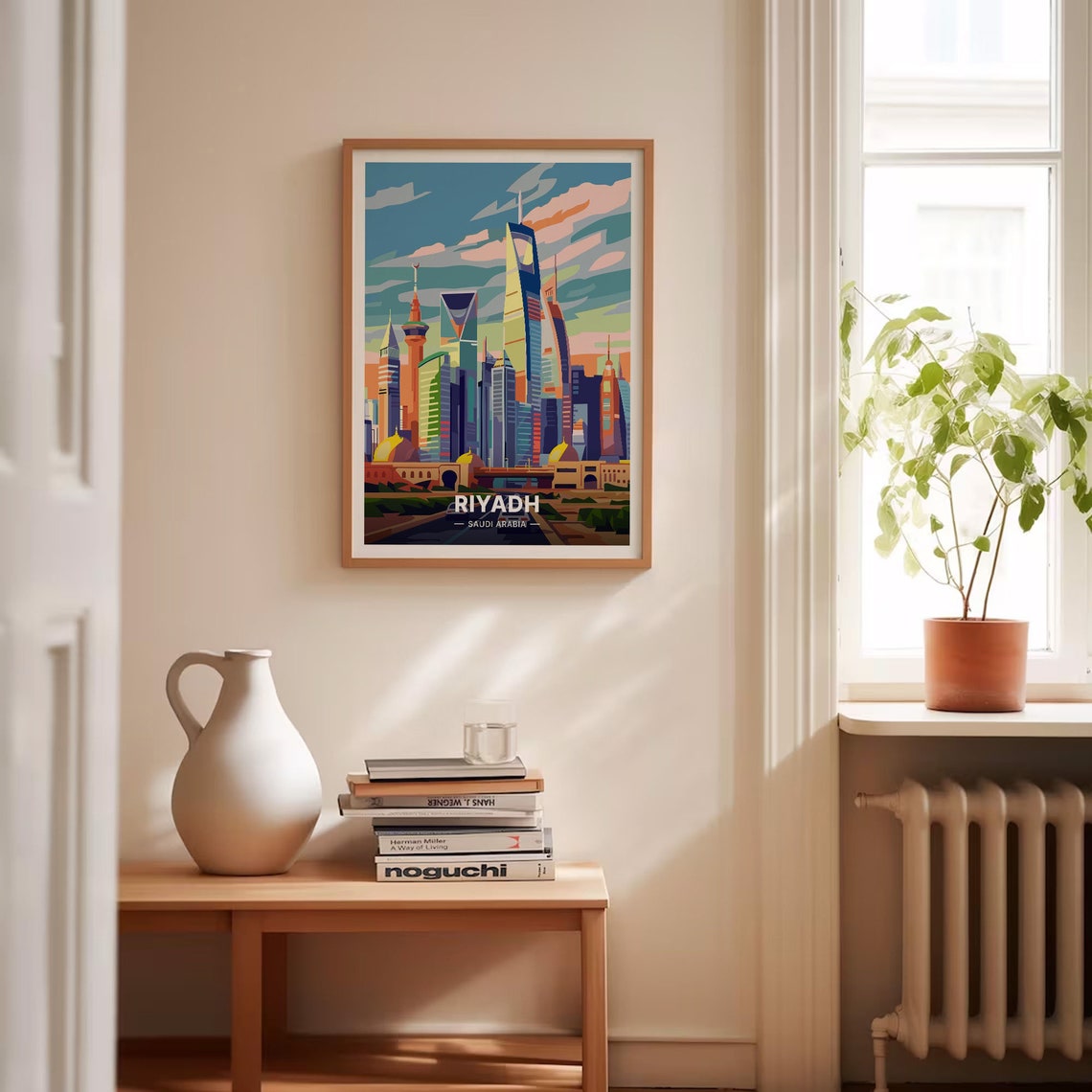 Riyadh Saudi Arabia Poster Modern Skyline Kingdom Tower View Art - Image 4