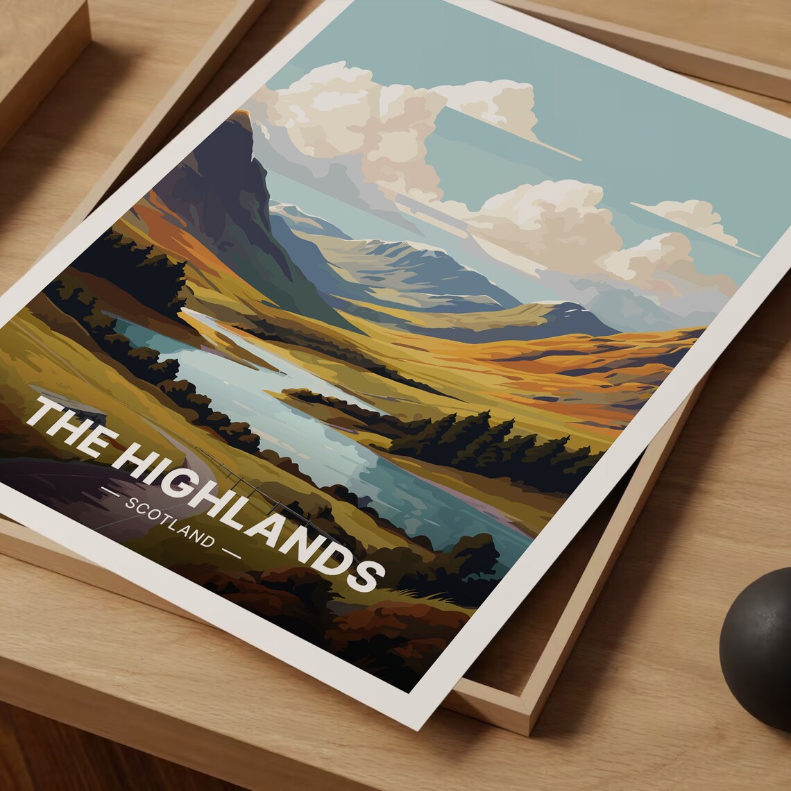 Scottish Highlands Travel Poster, Home Decor Art Print - Image 3