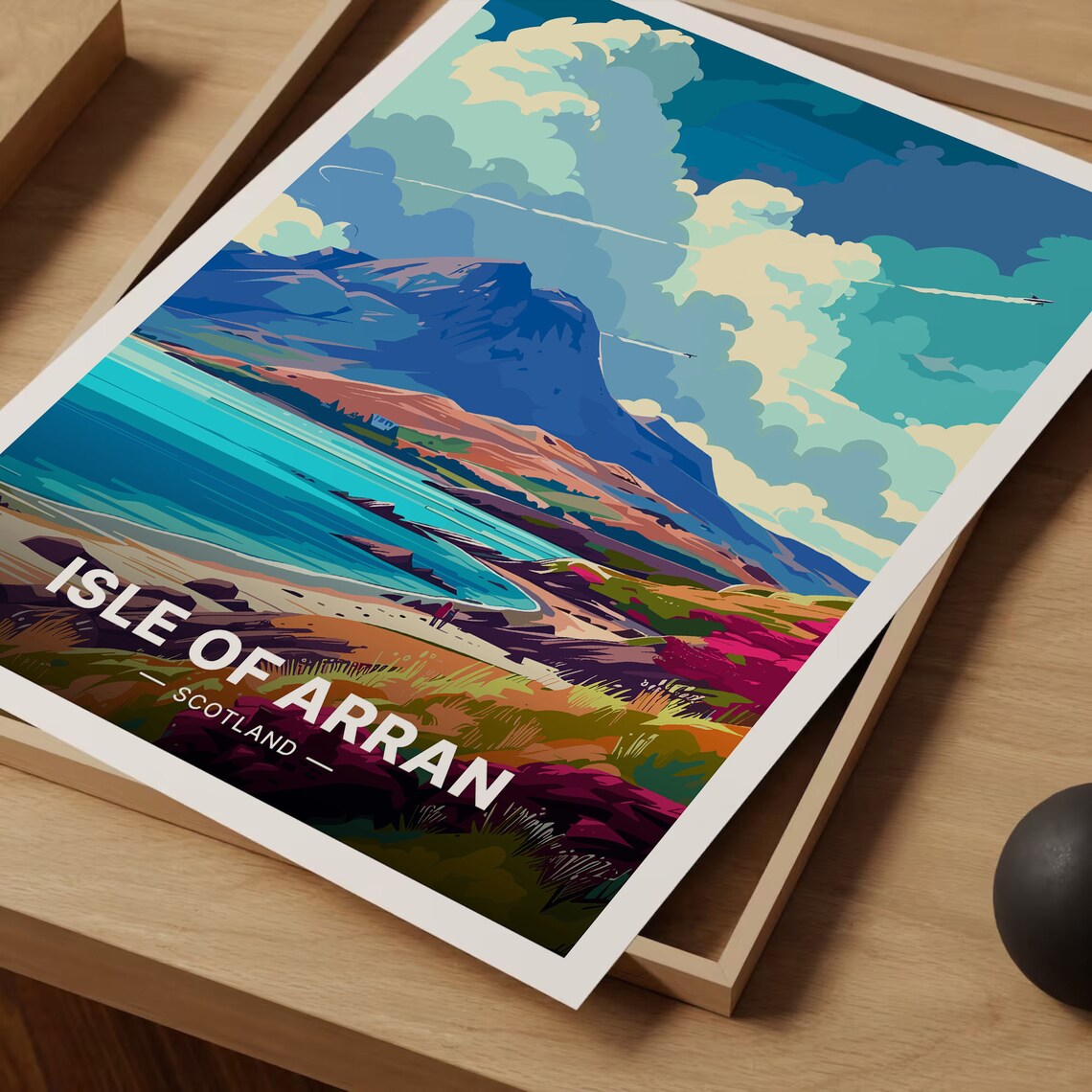 Isle Of Arran Travel Poster, Scotland Landscape - Image 3