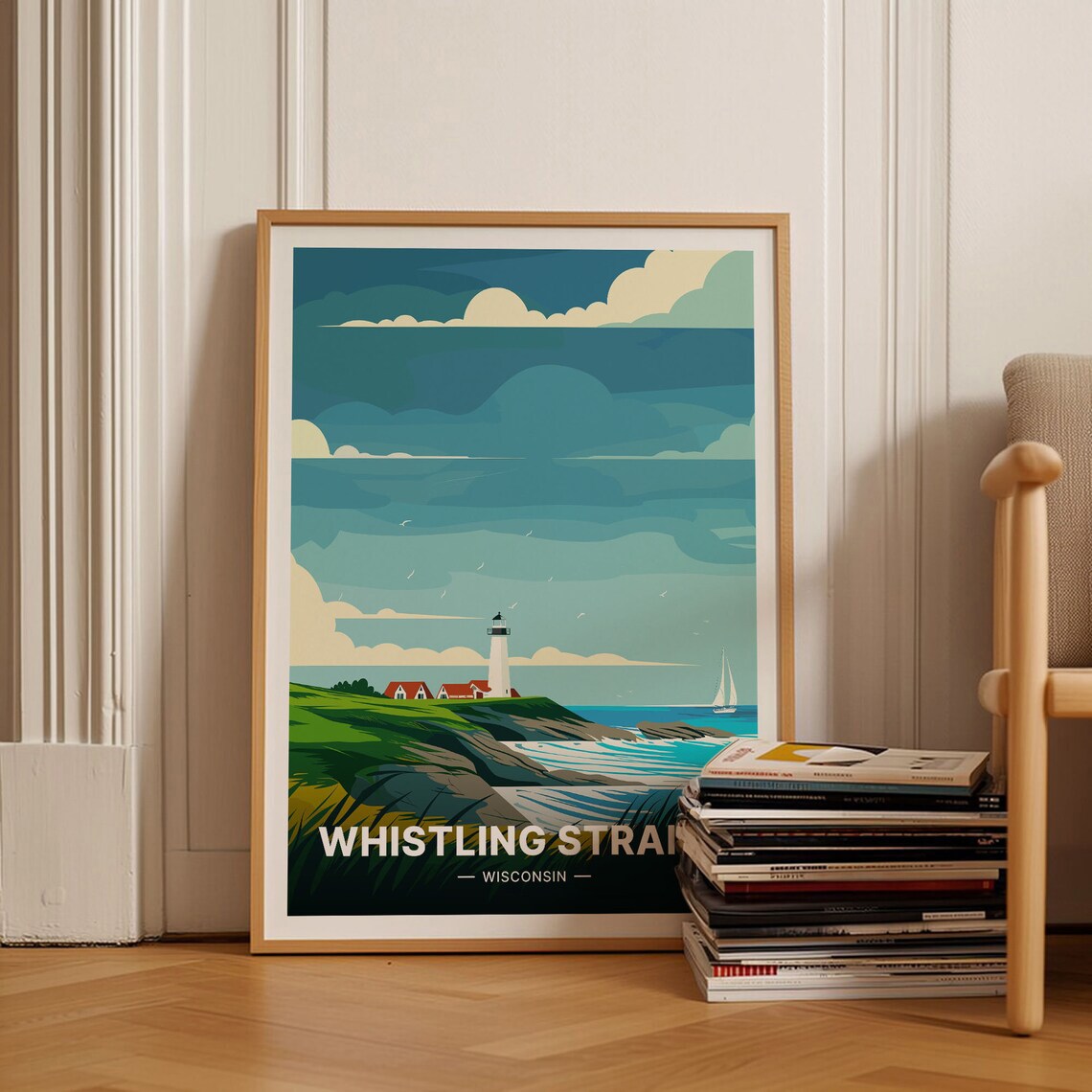 Whistling Straits Golf Course Travel Poster, Wisconsin