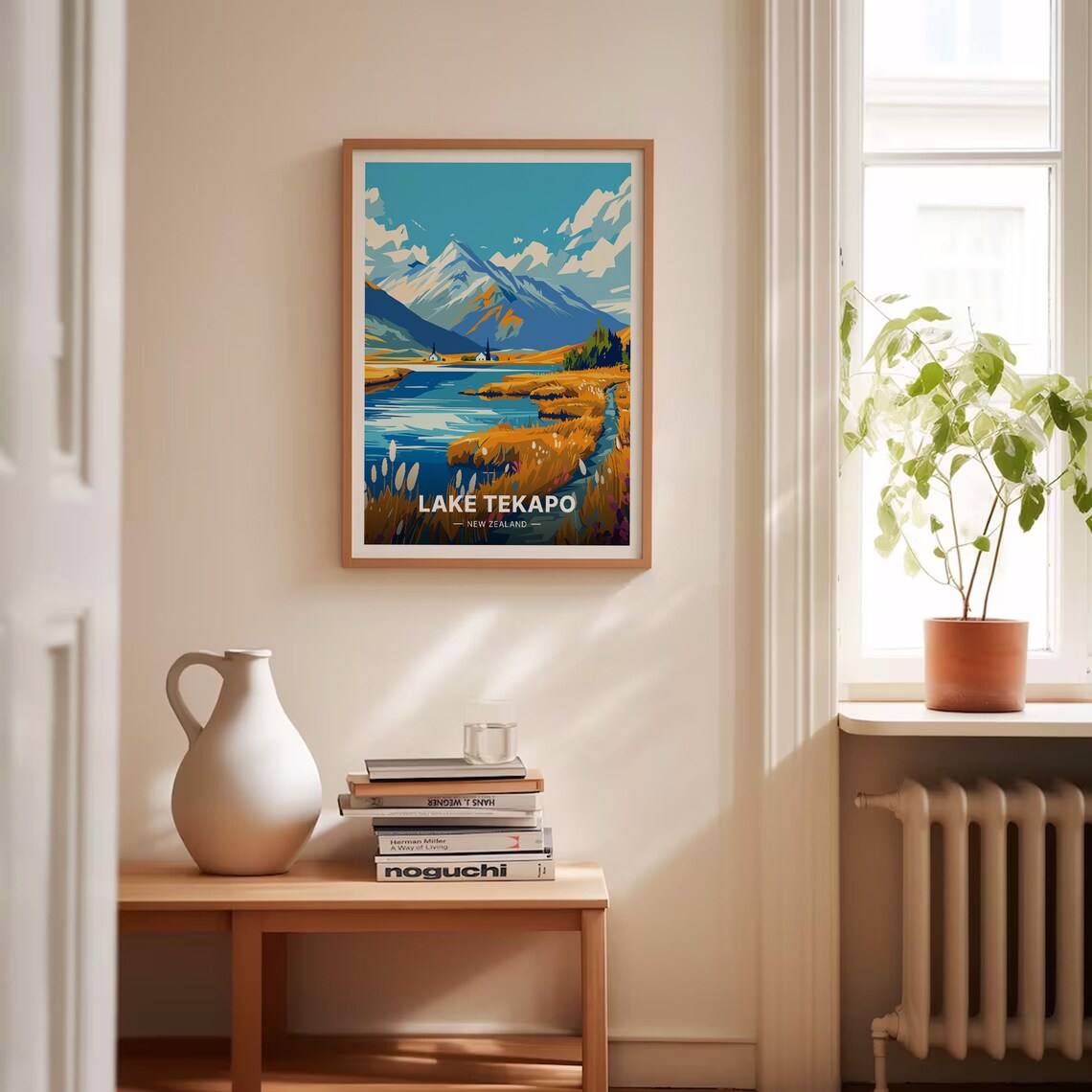 New Zealand Lake Tekapo Travel Poster, Scenic Art Print - Image 4