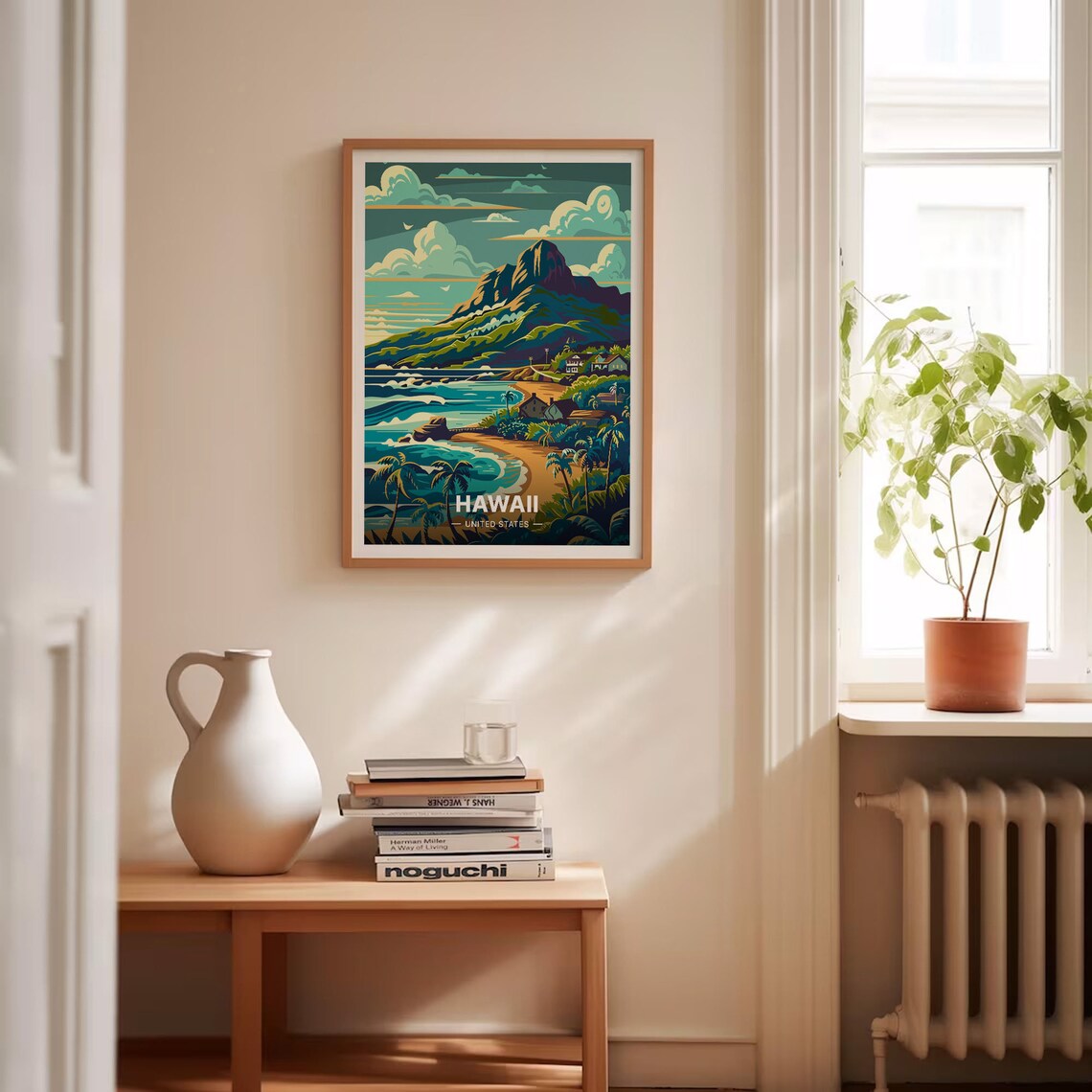 Hawaii Island Coastal Scenery Travel Poster - Image 4